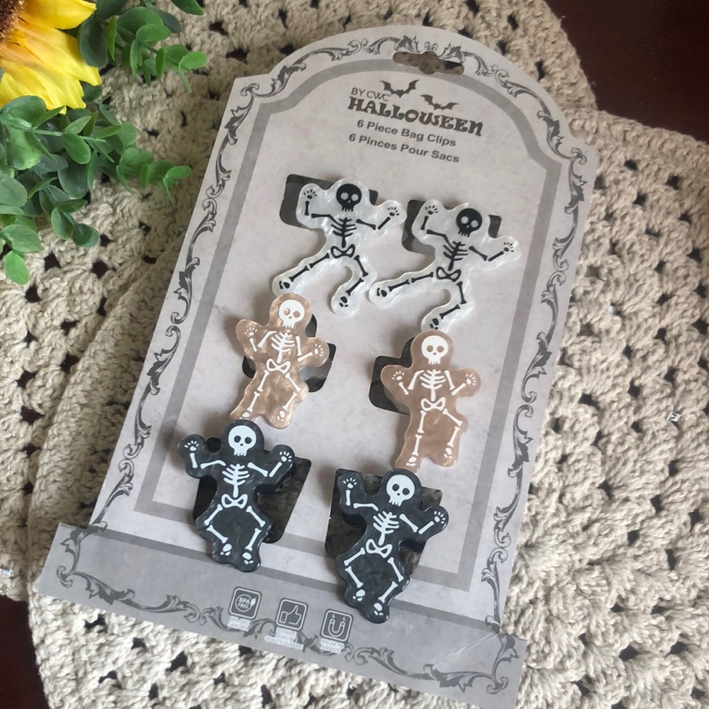 Halloween Skeleton Bag Clips